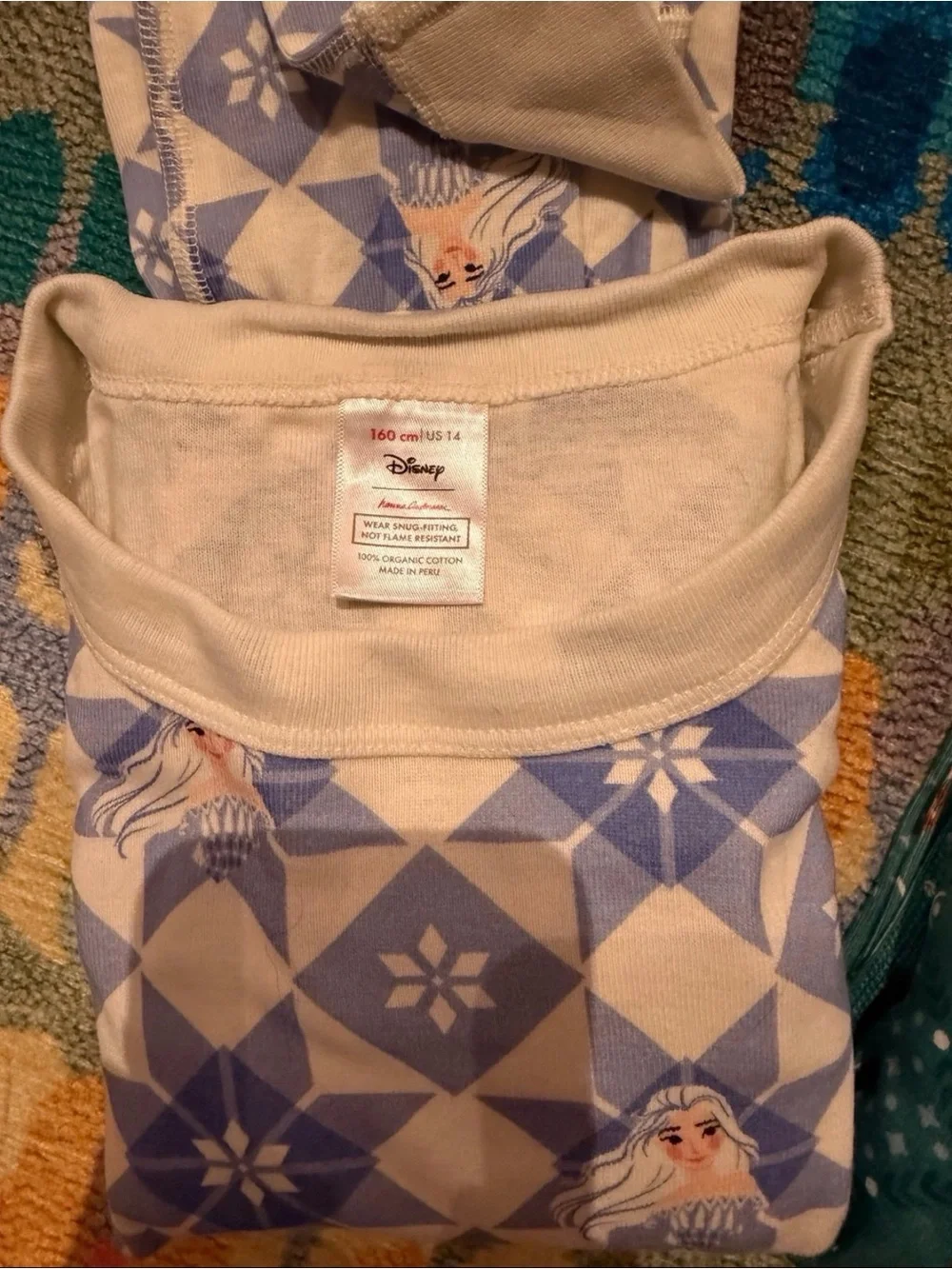 Hanna Andersson Girls' Pajama 2 Sets in Light Blue & Teal Size 160/14